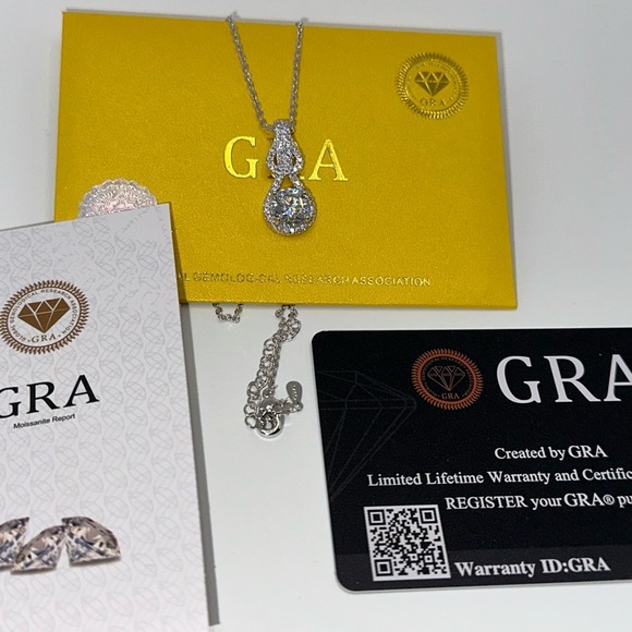 Dainty 2cttw moissanite necklace - Picture 8 of 15